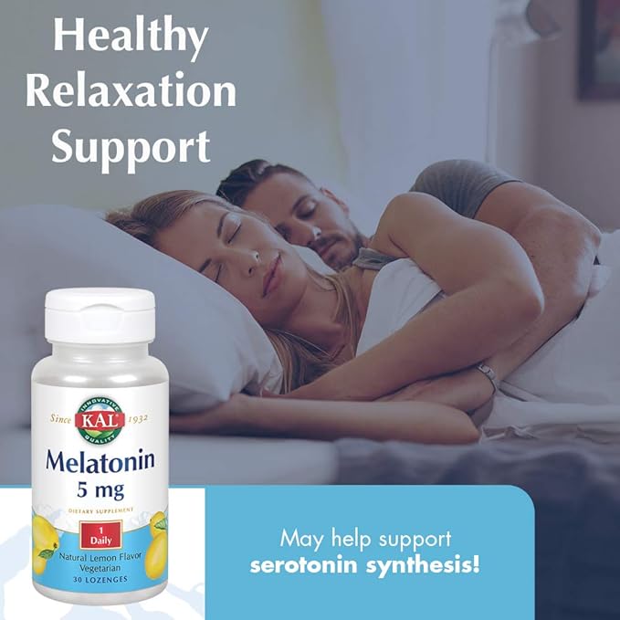 KAL 5 Mg Melatonin Lemon 30 Count | Pack of 2