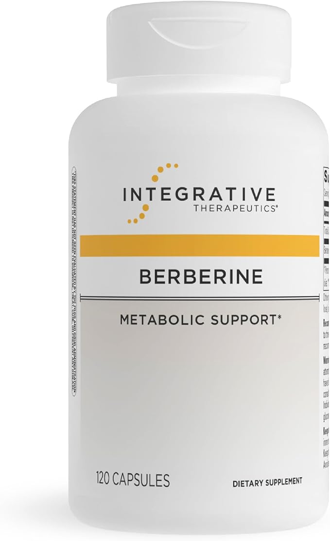 Integrative Therapeutics Berberine - Supports Metabolic Health &amp Cellular Energy Metabolism - Practitioner-Trusted Quality - Dairy-Free &amp Gluten-Free - 120 Capsules (120 Servings)