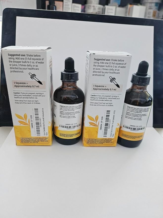 Wild &amp Organic Turmeric Tincture 4 fl oz &amp Dandelion Root Tincture 4 fl oz
