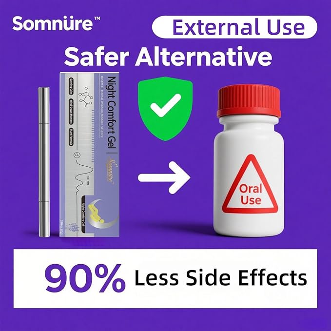 Topical Sleep Aid Gel for Adults Use Before Bed 2-Week Supply in Portable 2g Tube Fast-Absorbing Non-Greasy Formula with Calming Lavender