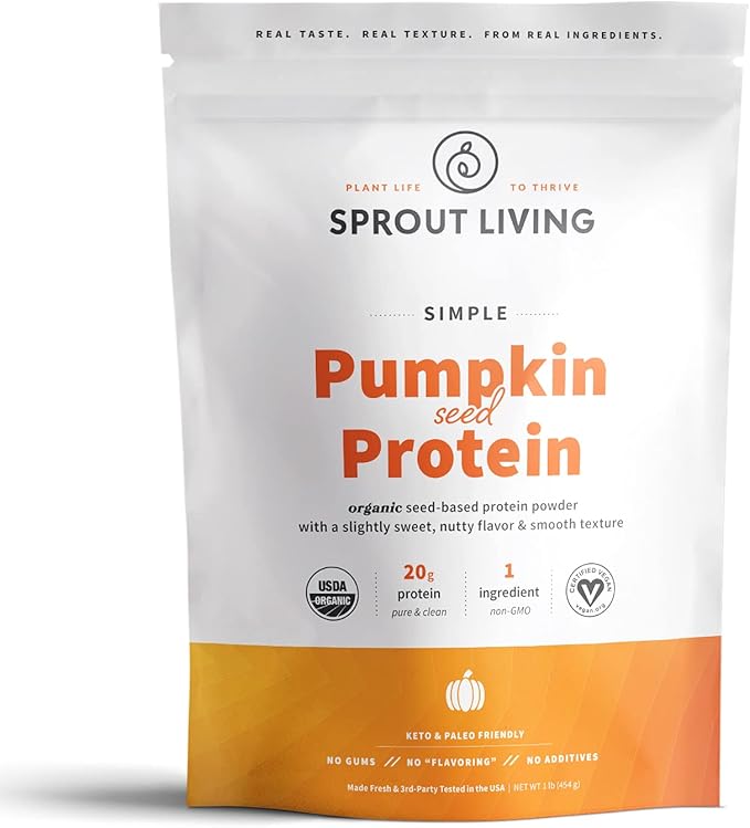 Sprout Living Protein Essentials Vanilla Lucuma &amp Pumpkin (Epic Protein Vanilla Lucuma and Simple Protein Pumpkin) | Complete Organic Plant-Based Protein Powders …
