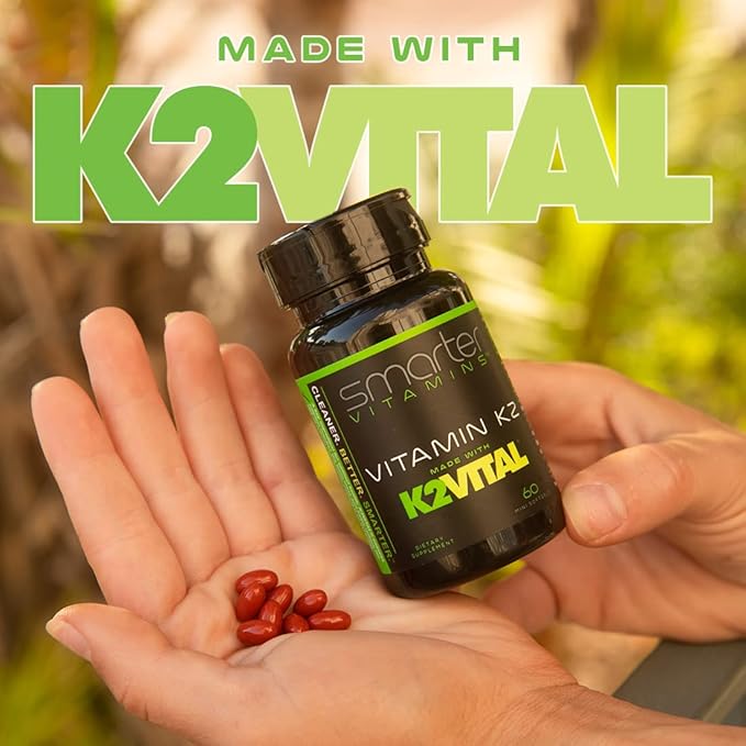 (3 Pack) Smarter Vitamin K2 MK7 100mcg Made with K2VITAL and Kale 180 Liquid Softgels