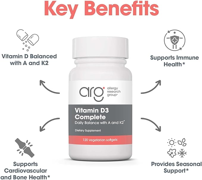 Allergy Research GroupVit D3 Complete 120 ct