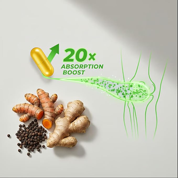 Organic Turmeric 3 in 1 Organic Turmeric Complex SupplementVegan60 Capsules (2PCS)