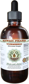 Hawaii Pharm Turmeric Alcohol-Free Liquid Extract Professional Grade Small Batch Crafted Turmeric (Curcuma Longa) Dried Rhizome Glycerite Natural Herbal Supplement 4 fl.oz