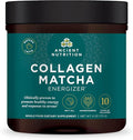 Ancient Nutrition Matcha Powder with Collagen Collagen Matcha with MCTs &amp Ashwagandha for Energy Metabolism Skin Hair and Gut Health 20 Servings