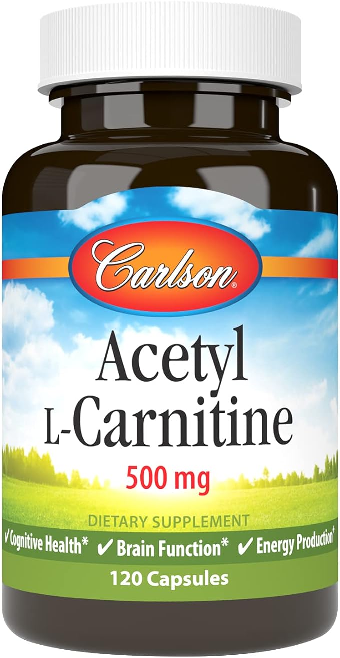 Carlson Labs Acetyl L-Carnitine 500mg 120 Capsules
