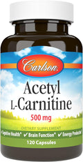 Carlson Labs Acetyl L-Carnitine 500mg 120 Capsules
