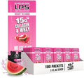 Nutritional Designs LPS Liquid Collagen &amp Whey Protein Supplement - Non-GMO Drink Sugar-Free - Promotes Healthy Skin &amp Hair for Men &amp Women Watermelon Single Serve (100 Packets)