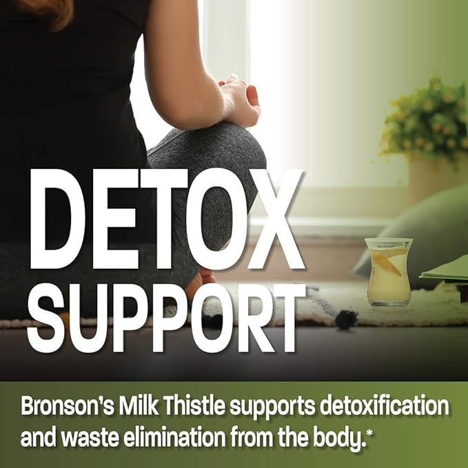 Bronson Turmeric Curcumin with BioPerine High Potency Joint Support + Milk Thistle 1000mg Silymarin Marianum &amp Dandelion Root