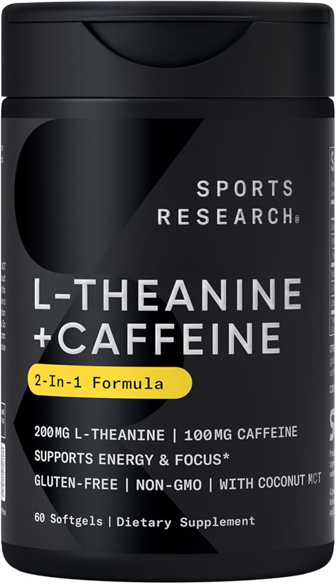 Sports Research Magtein Magnesium L-Threonate Capsules (2000mg 90 Capsules) Vegan Vitamin D3 + K2 w/Organic Coconut Oil (5000iu VIT. D 100mcg Mk7 VIT. K 60 Softgels) and L-Theanine (200mg 60 ct)