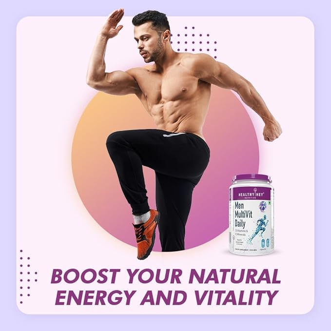 MultiVitamin for Men - Multi-VIT Daily - 13 Vitamins &amp 12 Minerals - 90 Vegetable Capsules
