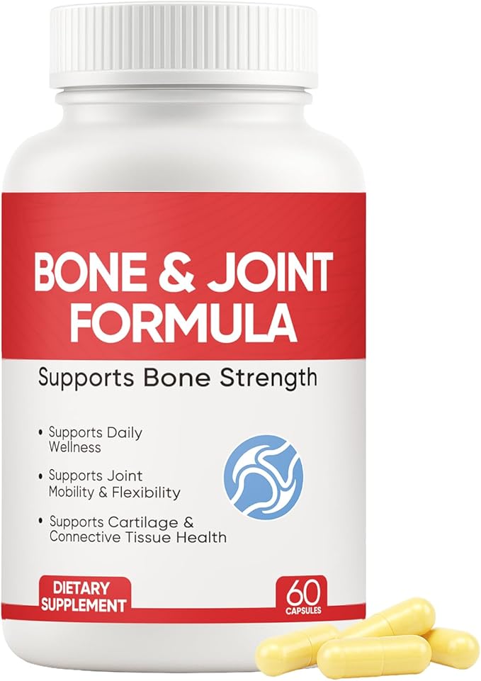 Shield Bone and Joint Formula - Enhanced Bone Support &amp Bone Health Supplement with Vitamin D3 &amp K2 60 Capsules (1)