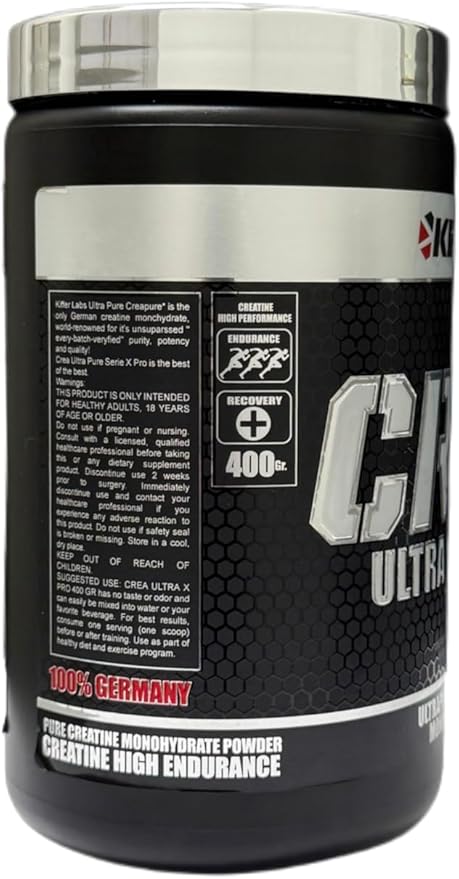 Kifffer Labs Creapure Ultra Pro Creatine Monohydrate Powder 400g (80 Servings) – Unflavored Pure German Creatine for Men &amp Women Muscle Strength &amp Recovery