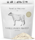 NorCal Organic Vanilla Whey Protein - 2lbs | Grass-Fed Single-Origin Vanilla | Certified Non-GMO &amp American Humane from California Farms