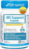 Life-Space IBS Support Probiotic Clinically Poven to IBS Relief 4 in 1 Probiotics for Women and Men 27 Billion CFU Supports Reduce Symptoms of IBS Include Bloating Gas &amp Diarrhea 30 ct