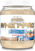 Steel Supplements Whey-Pro | 100% Pure Whey Protein Powder for Men and Women | Blueberry Muffin | Muscle Gain &amp Lean Muscle Recovery | Gluten Free | 1.48 lbs | BCAA 5g | Non-GMO | 25 Servings