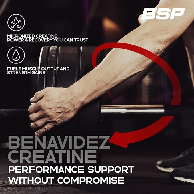 Benavidez Micronized Creatine Monohydrate Powder – 5000mg Pure Unflavored Creatine Supplement for Muscle Strength Performance &amp Recovery – Non-GMO Gluten-Free Made in USA – 100 Servings