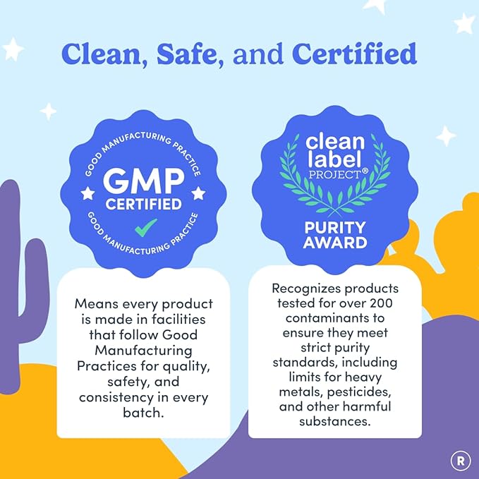 FIRST DAY Kids Calming Magnesium (Strawberries) Multivitamin (Strawberry &amp Orange) &amp Brain Focus (Peach) Gummies | Daily Nutrients Mood &amp Focus | Clean Label Project Verified® | Vegan |