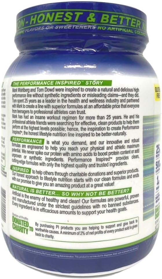 Performance Inspired Nutrition Ripped Whey Protein – 25G Protein – 4G Leucine – L-Carnitine – Green Tea Extract – Mocha – 2.25 lbs
