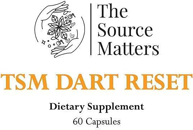 Dart Reset Dietary Supplement | Cognitive and Stress Response Formula with L-Theanine Bacopa Rhodiola and Ashwagandha for Cortisol Balance and Brain Health (60 Capsules)