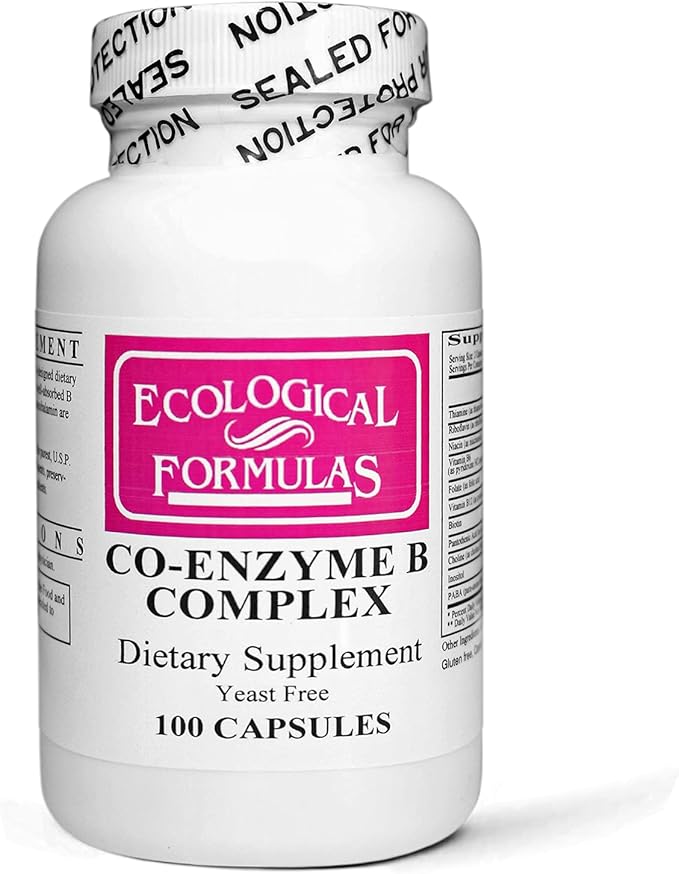 Ecological Formulas Co-Enzyme B Complex Capsules Creamy White 100 Count 522021
