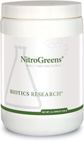 Biotics Research NitroGreens Powdered Formula Organic Phytonutrient Blend Sourced from Heirloom Seeds Isoflavones Polyphenols Natural Carotenoids Betalains Glucosinolates 8.6 Ounces
