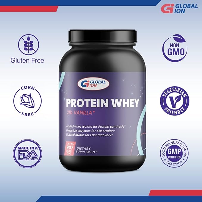 Global Ion 2lb Whey Protein Vanilla