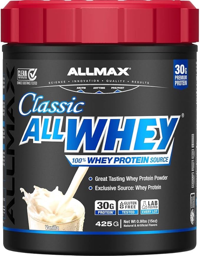 ALLMAX Nutrition AllWhey Classic Whey Protein (0.9 Pound Vanilla)