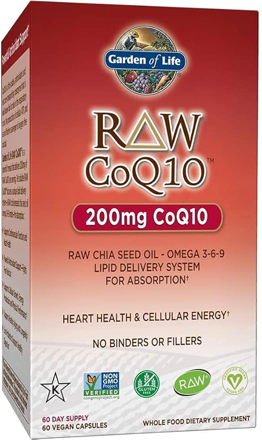 Garden of Life Multivitamin for Men - Vitamin Code 50 &amp Vegetarian Omega 3 6 9 Supplement - Raw CoQ10 Chia Seed Oil Whole Food Nutrition with Antioxidant Support