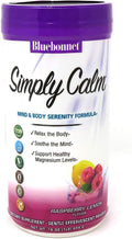 Bluebonnet Nutrition Simply Calm Powder for Calm* Muscle Cramps* Stress Relief* Soy-Free Gluten-Free Non-GMO Kosher Certified Dairy-Free Vegan 16 oz 82 Servings Raspberry Lemon Flavor