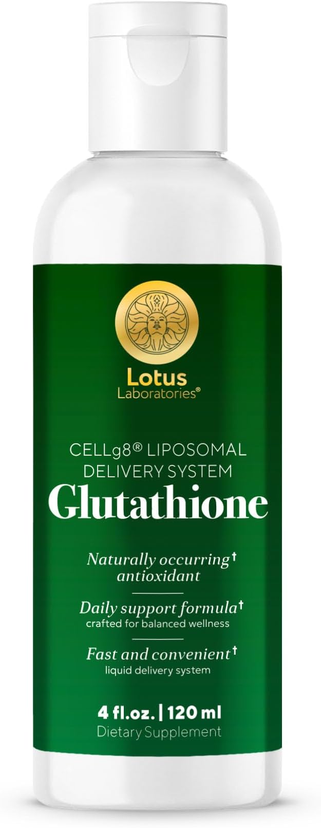 Liposomal Glutathione Liquid for Detox Skin Glow &amp Immune Support – Fast-Acting Reduced Glutathione with CELLg8 High Absorption Antioxidant Sugar-Free Vegan Non-GMO – 30 Servings 4 fl oz