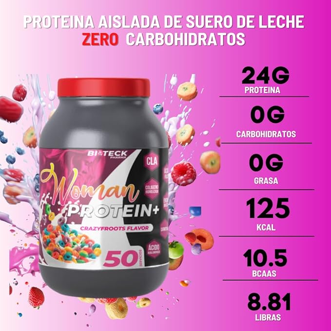 BIOTECKPHARMA | Woman Protein Fruit Cereal Flavor ... (Fruit Cereals 2KG)