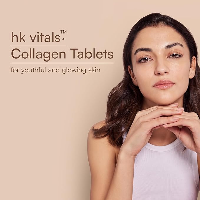 Collagen Tablets (90 Tablets) | 3000mg | Marine Collagen Peptides | Vitamin C E Biotin with Hydrolyzed Peptides