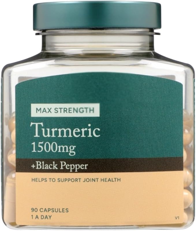 H and B Turmeric 1500mg + Black Pepper 90 Capsules