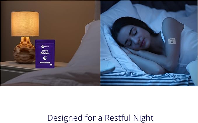 Sleep Transdermal Patches – Rest &amp Recharge Nighttime Wellness – Relaxation &amp Bedtime Routine Support (30 Count)