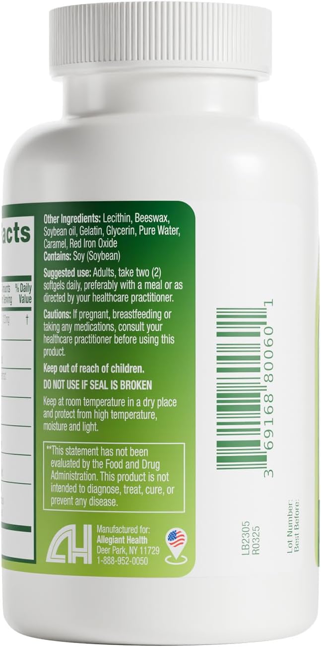 HealthA2Z® Eye Health - 60 Softgels - ARED 2 Formula - Macular Retinal &amp Photoreceptor - Support for Aging Eyes - Quick Release