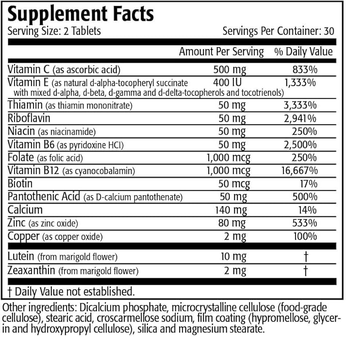 Res-Q Advanced Eye Support with 14 Critical Eye Nurtrients 60 tablets
