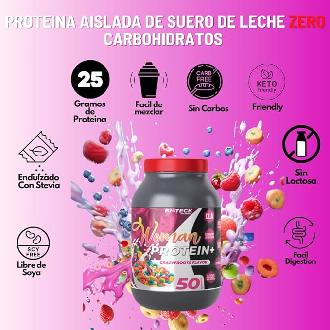 BIOTECKPHARMA | Woman Protein Fruit Cereal Flavor ... (Fruit Cereals 2KG)