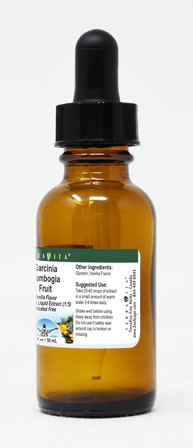 Garcinia Cambogia Fruit Glycerite Liquid Extract (1:5) - Vanilla Flavored (1 oz ZIN: 522509)