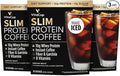 VitaCup Slim Protein Coffee Shake for Diet Support Instant Coffee w/Whey Protein Powder B Vitamins &amp Fiber Dietitian Developed for Performance &amp Taste Make as Iced or Shake 3 Bags