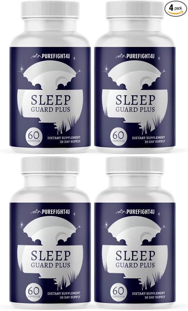 Sleep Guard Plus Promotes Relaxation &amp Restful Sleep Natural Sleep Support Supplement | Dietary Supplement - 4 Bottles