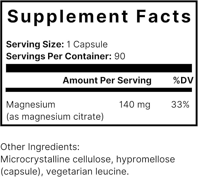 ConstiMag - Magnesium Citrate for Constipation Relief - 90 Capsules - Gentle &amp Smooth Stool Softening for Men &amp Woman - Best Magnesium for Constipation