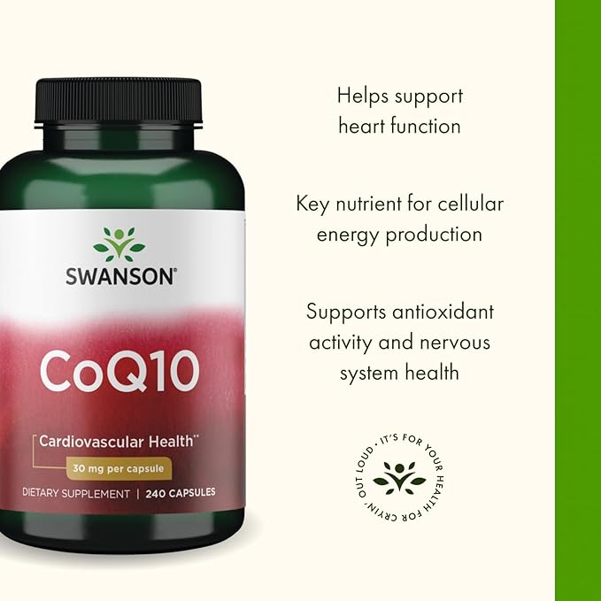 Swanson Coq10 30 mg 240 Caps (2 Pack)