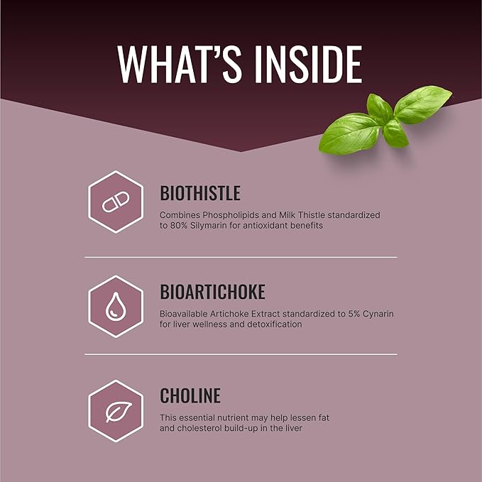 Approved Science Liversyl - Milk Thistle Artichoke Extract and Bioperine - Vegan - 60 Capsules - Made in the USA
