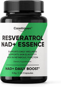 NAD+ Resveratrol Essence Capsules - 5mg NAD+ &amp Lion's Mane Mushroom - Supports Healthy Cell Function &amp Daily Wellness - 60 Active Dietary Capsules (1PCS)