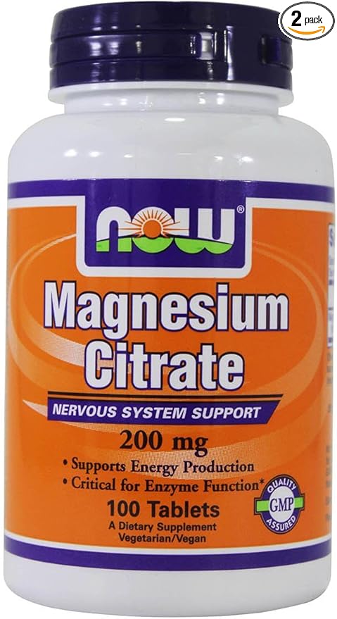 Magnesium Citrate 200mg 100 Tablets (Pack of 2)