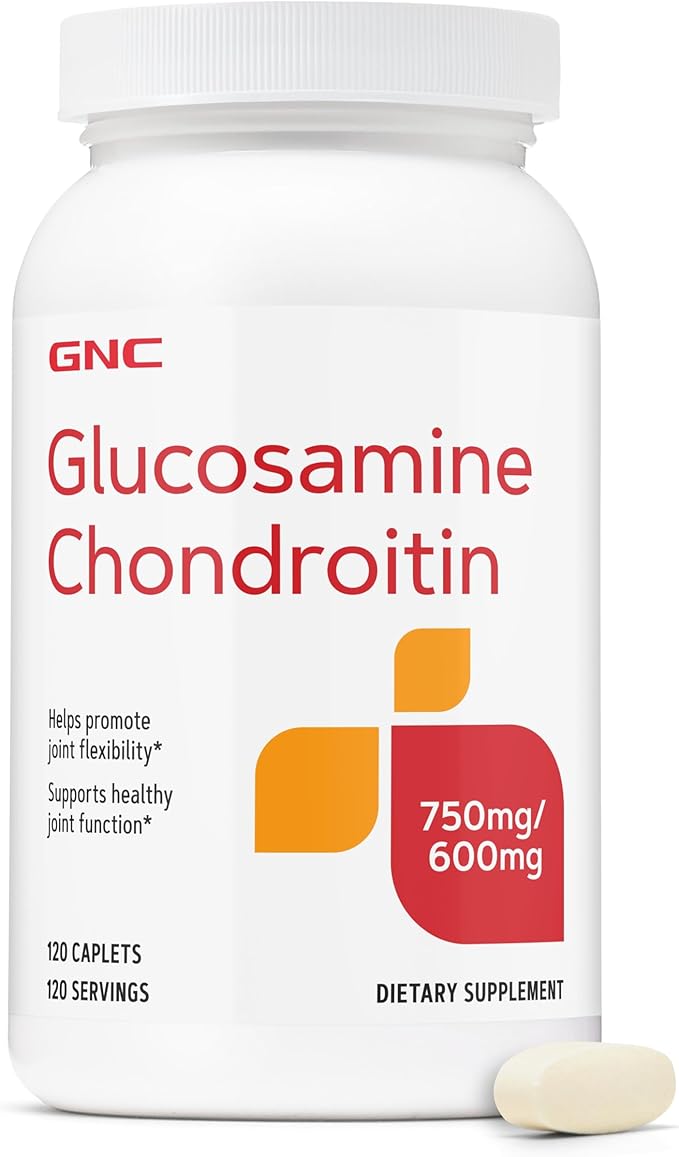 GNC Triple Strength Glucosamine Chondroitin 750mg/600mg 120 Caplets Supports Healthy Joint Function