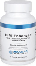 Douglas Laboratories DIM Enhanced - Supports Hormone Balance Cellular Health &amp Detox* - With Antioxidants Green Tea Extract &amp Wasabia - 30 Vegetarian Capsules