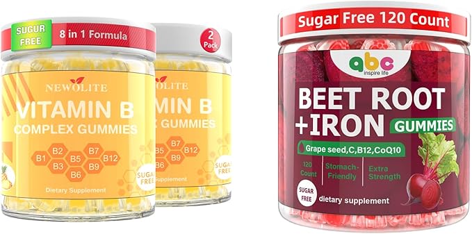 Vitamin B Complex Gummies &amp Beet Root Gummies